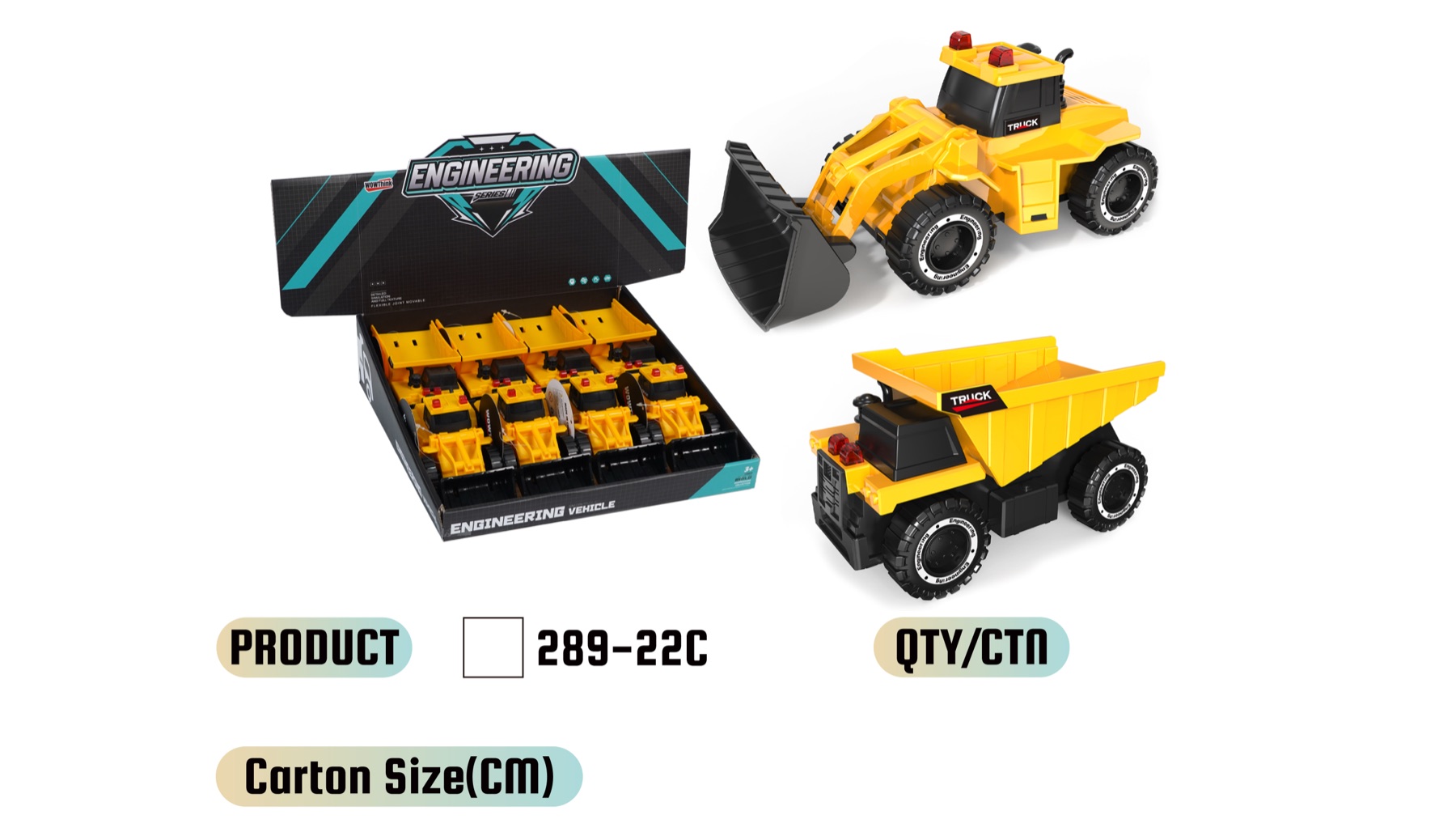 289-22C engineering vehicle display box set